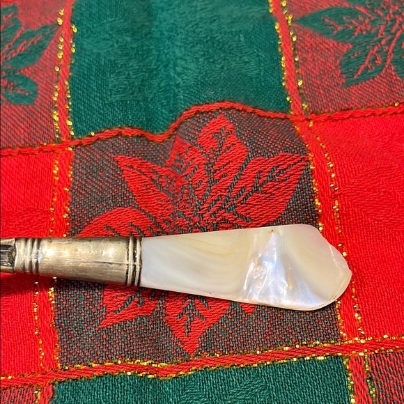 Sterling Silver and pearl Serving spoon - Picture 6 of 10